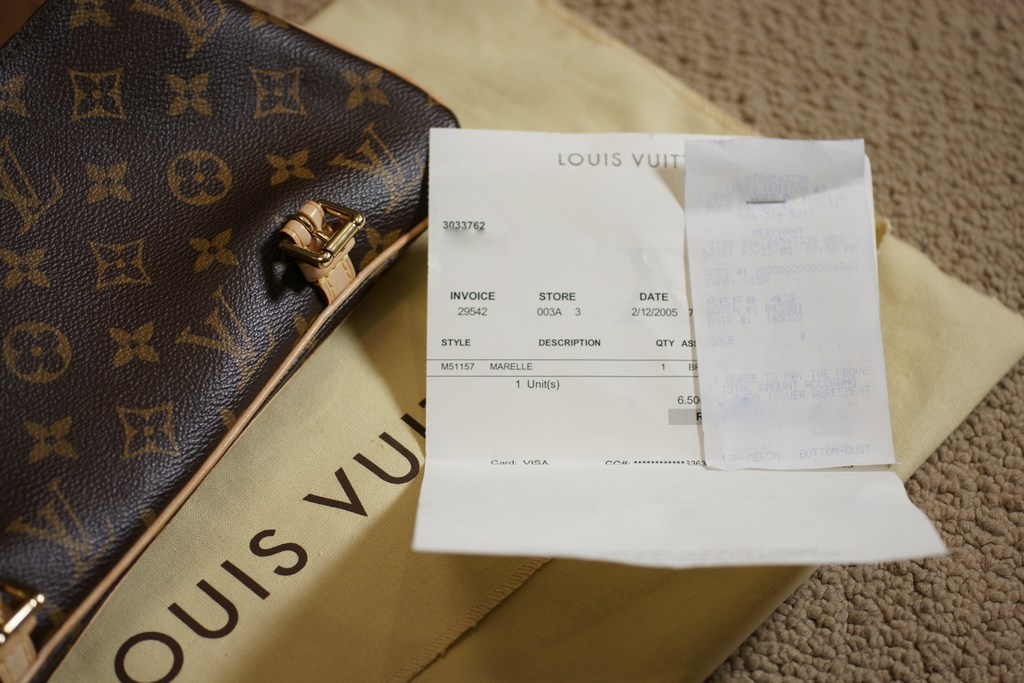 99.9% Louis Vuitton Pochette Marelle Clutch Hangbag w/ Bag Receipts Authentic | eBay